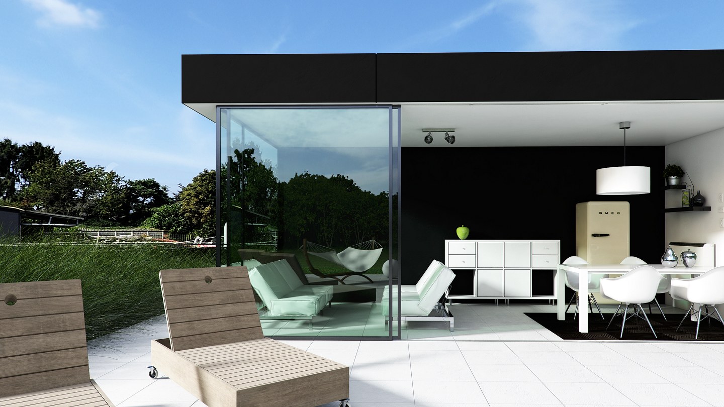 3D Archviz - CONTEMPORARY POOL HOUSE - by Erick Andre Rivero Zanatta - #408
