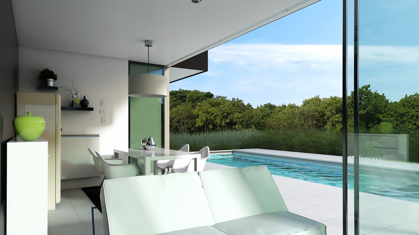 3D Archviz - CONTEMPORARY POOL HOUSE - by Erick Andre Rivero Zanatta - #410