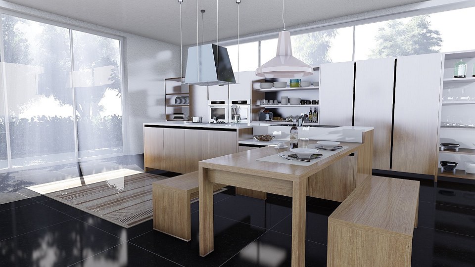 FREE 3D MODEL | MODERN KITCHEN KALI ITALIAN DESIGN by Rosanna Mataloni ...