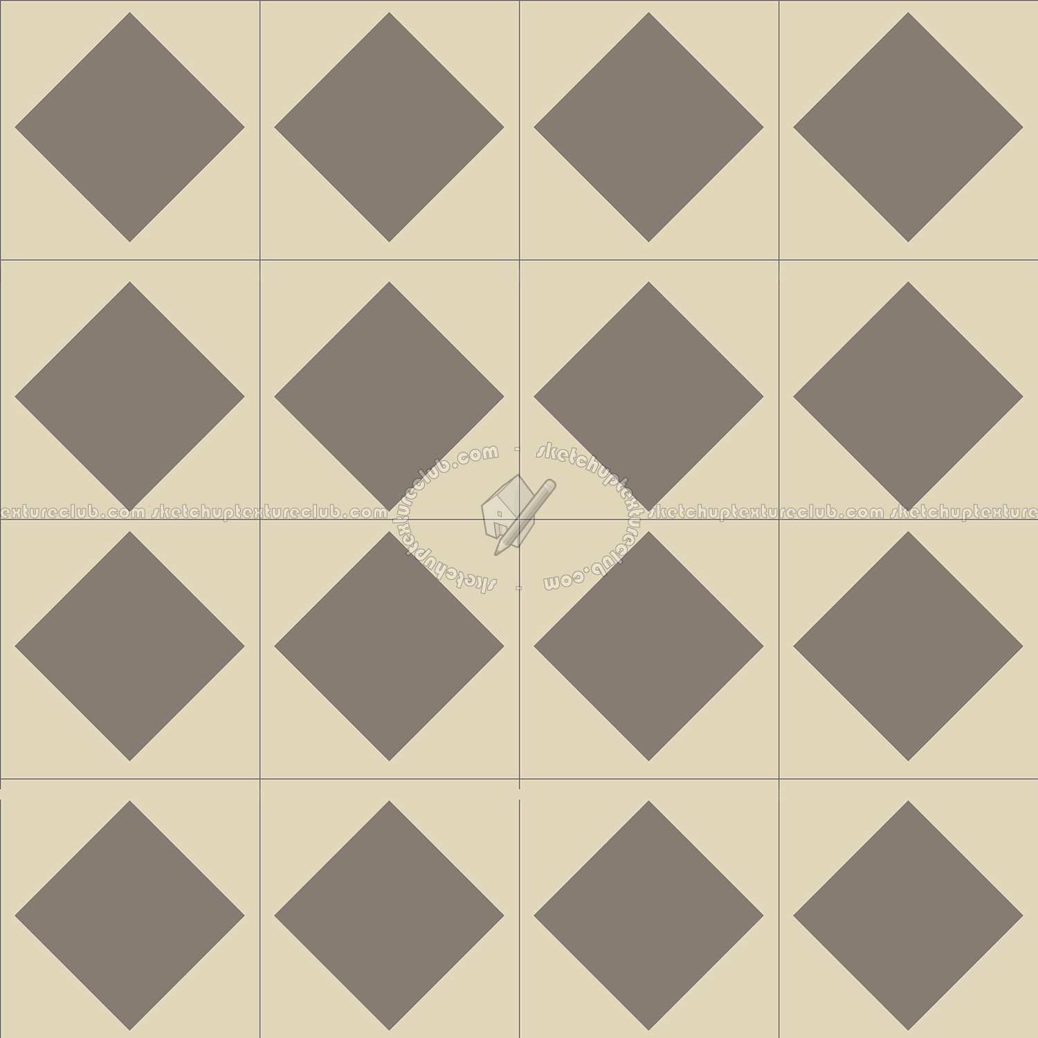 Checkerboard cement floor tile texture seamless 13411