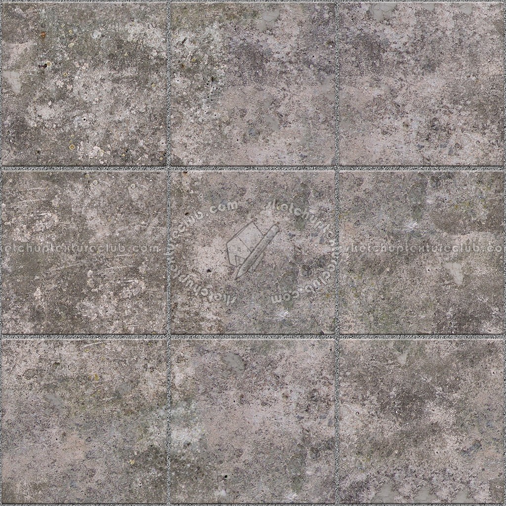 Concrete paving outdoor damaged texture seamless 05493
