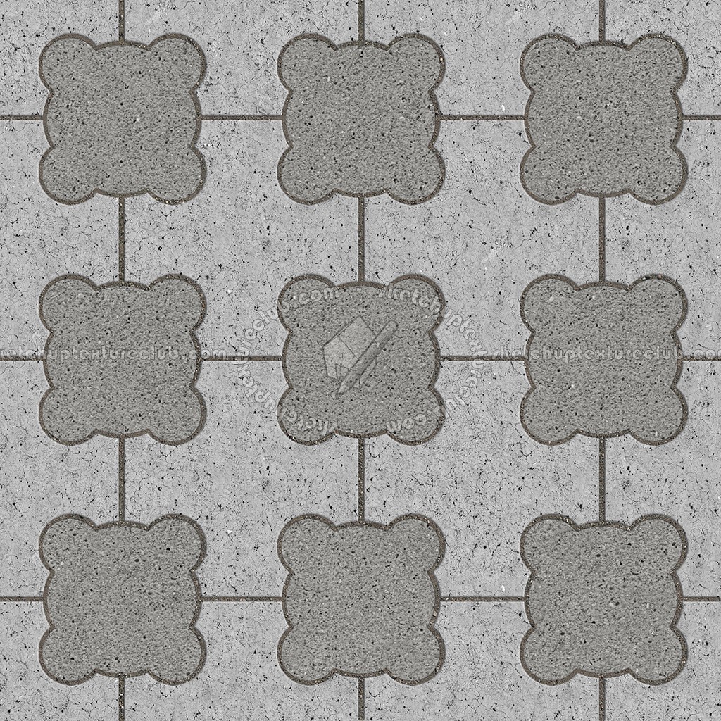 Paving concrete mixed size texture seamless 05582