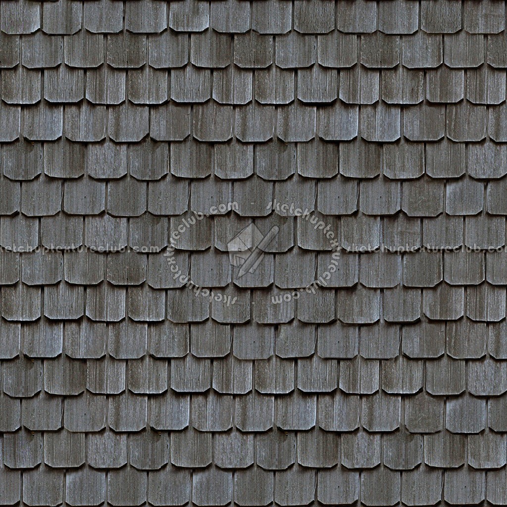 Wood shingle roof texture seamless 03808