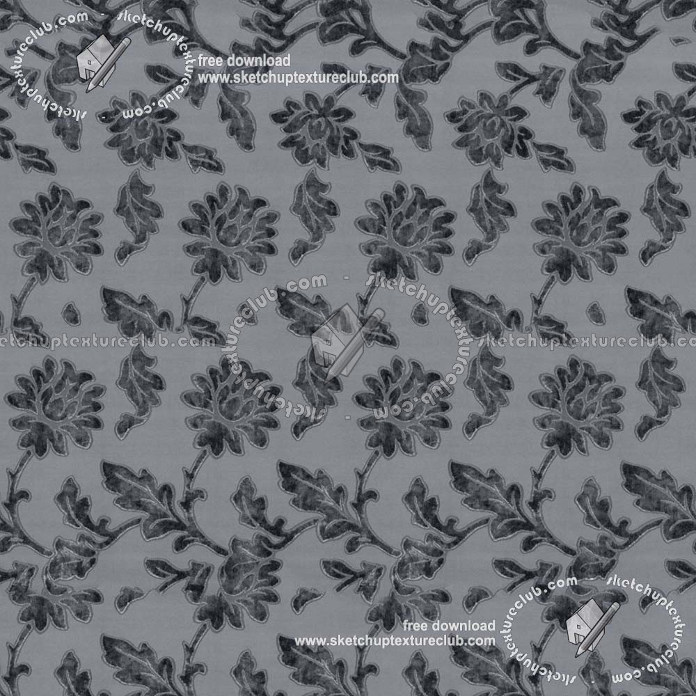 Floral velvet fabric texture seamless 19424