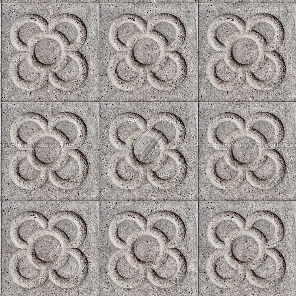 Paving concrete mixed size texture seamless 05614