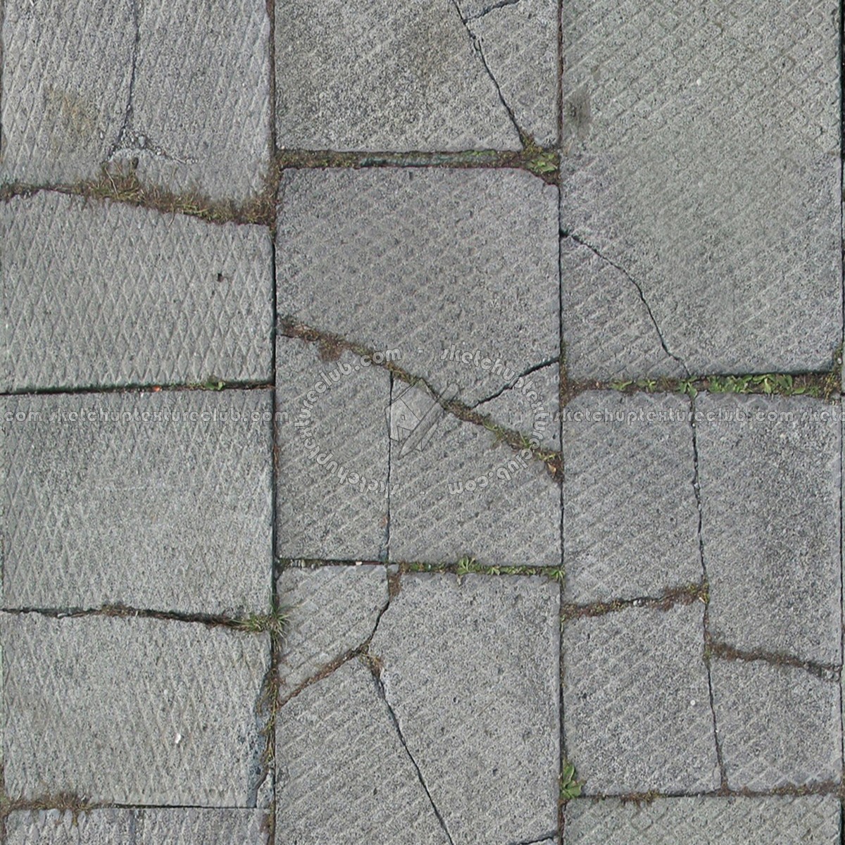 Concrete paving outdoor damaged texture seamless 05538