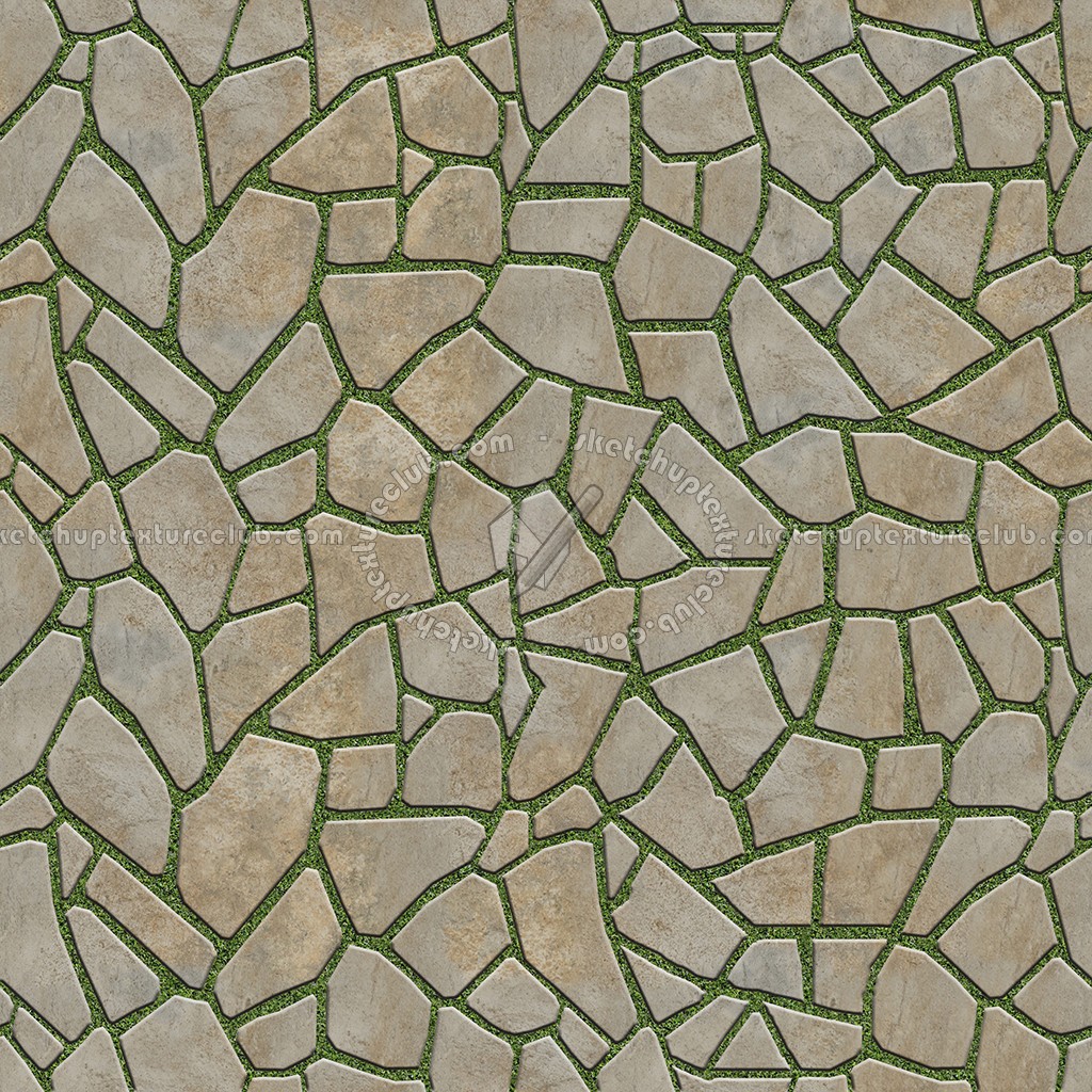 Paving flagstone texture seamless 05927