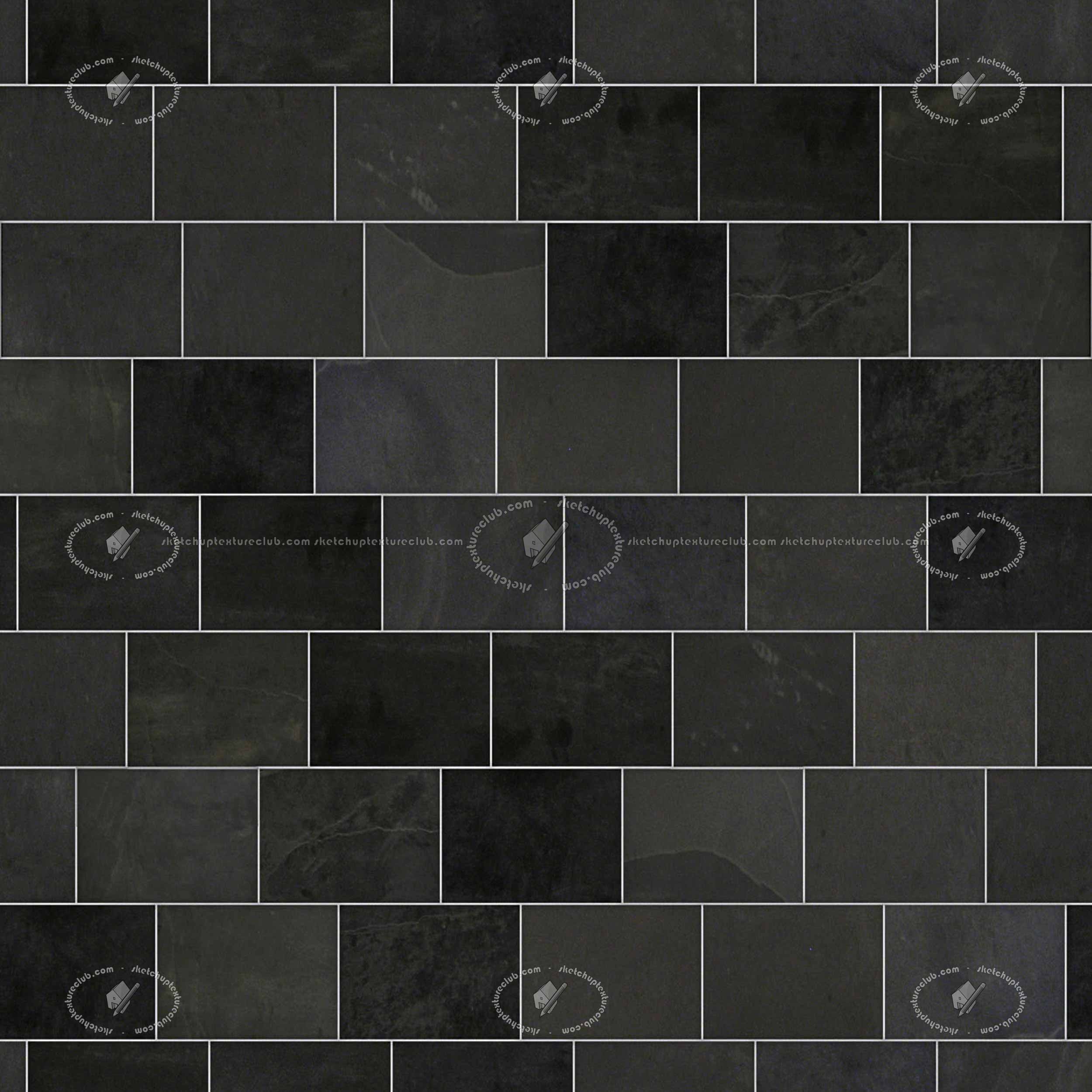 Black slate tile texture seamless 21166
