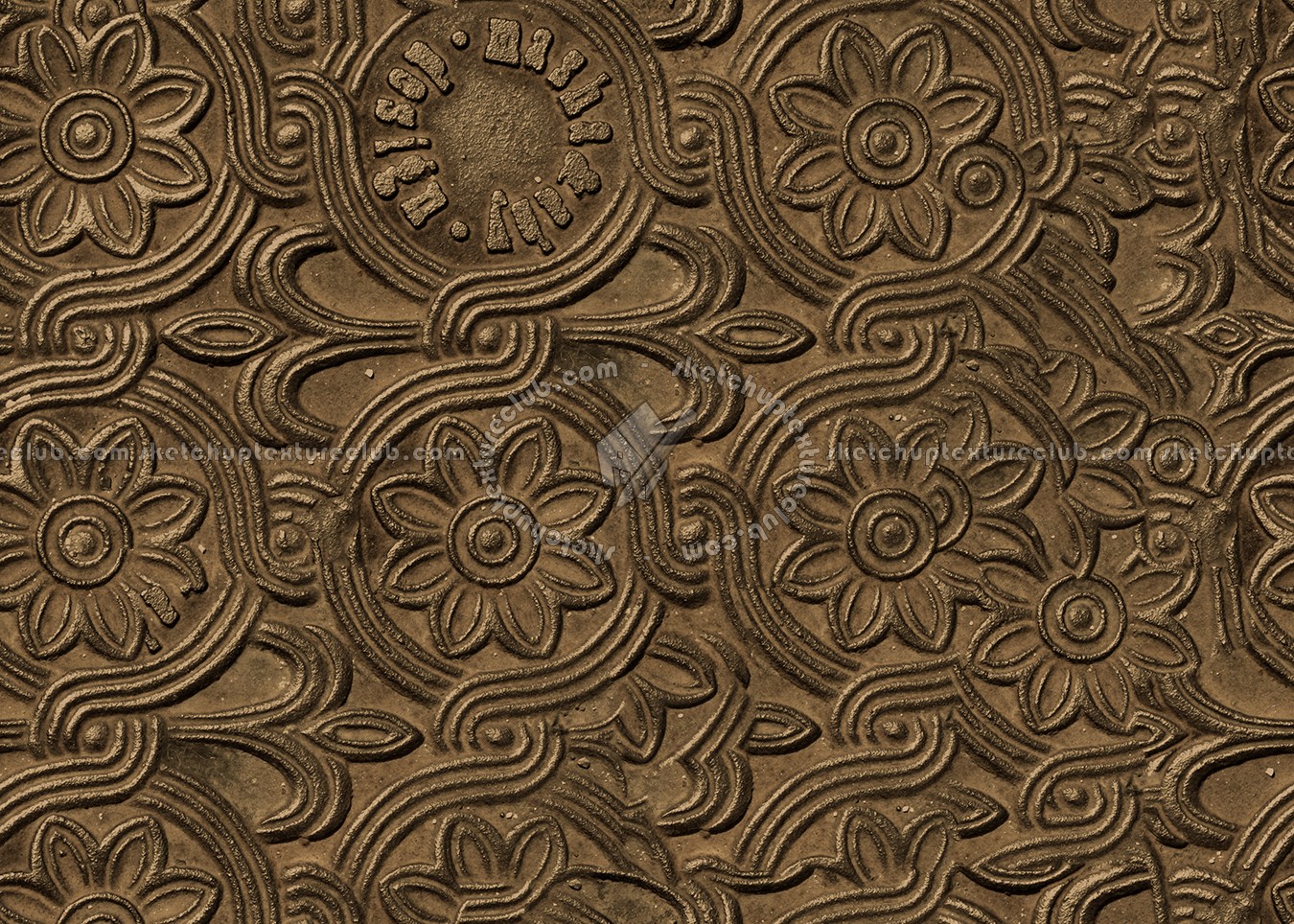Bronze metal panel texture seamless 10457