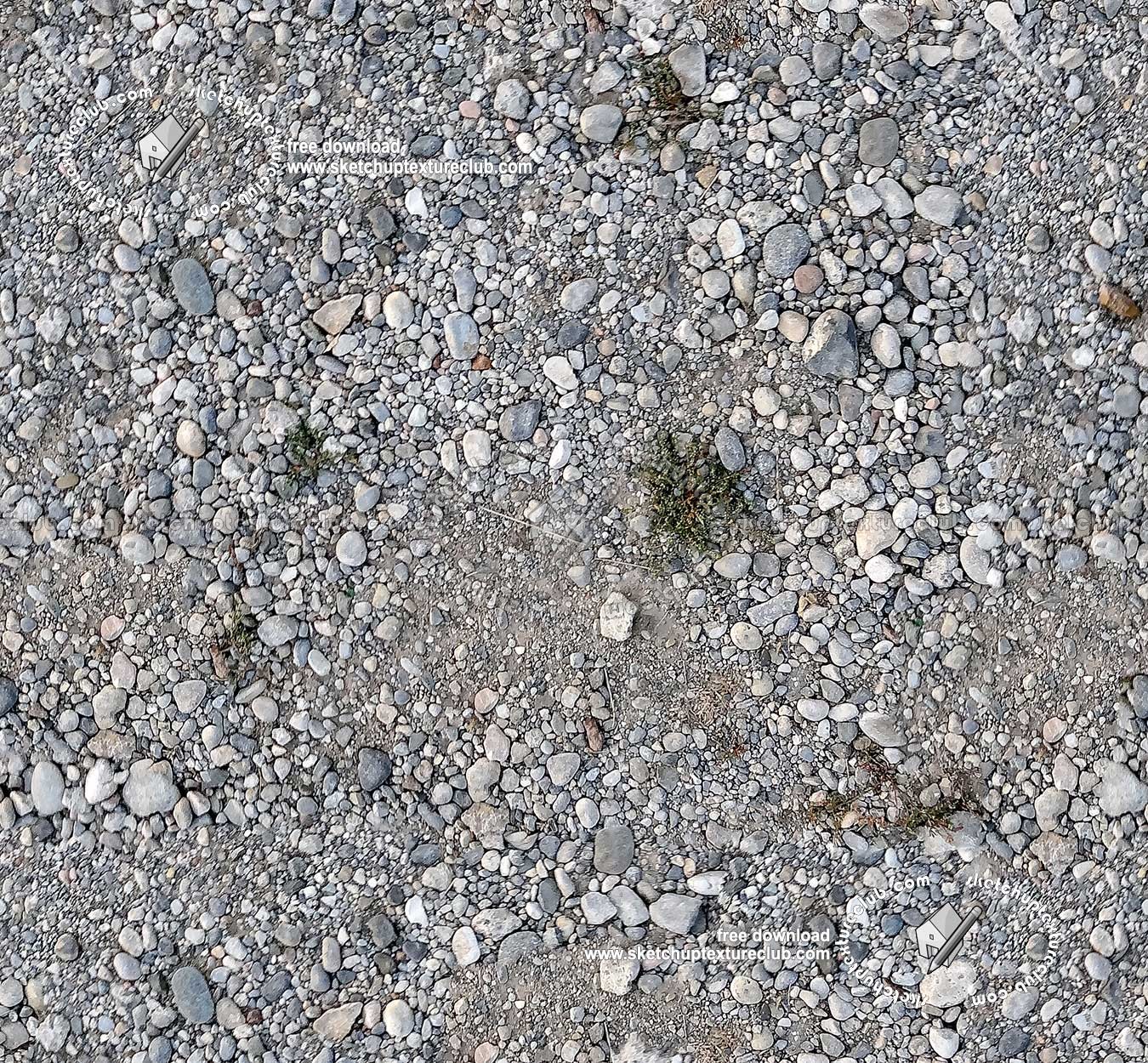 Ground with mixed pebbles texture seamless 20308
