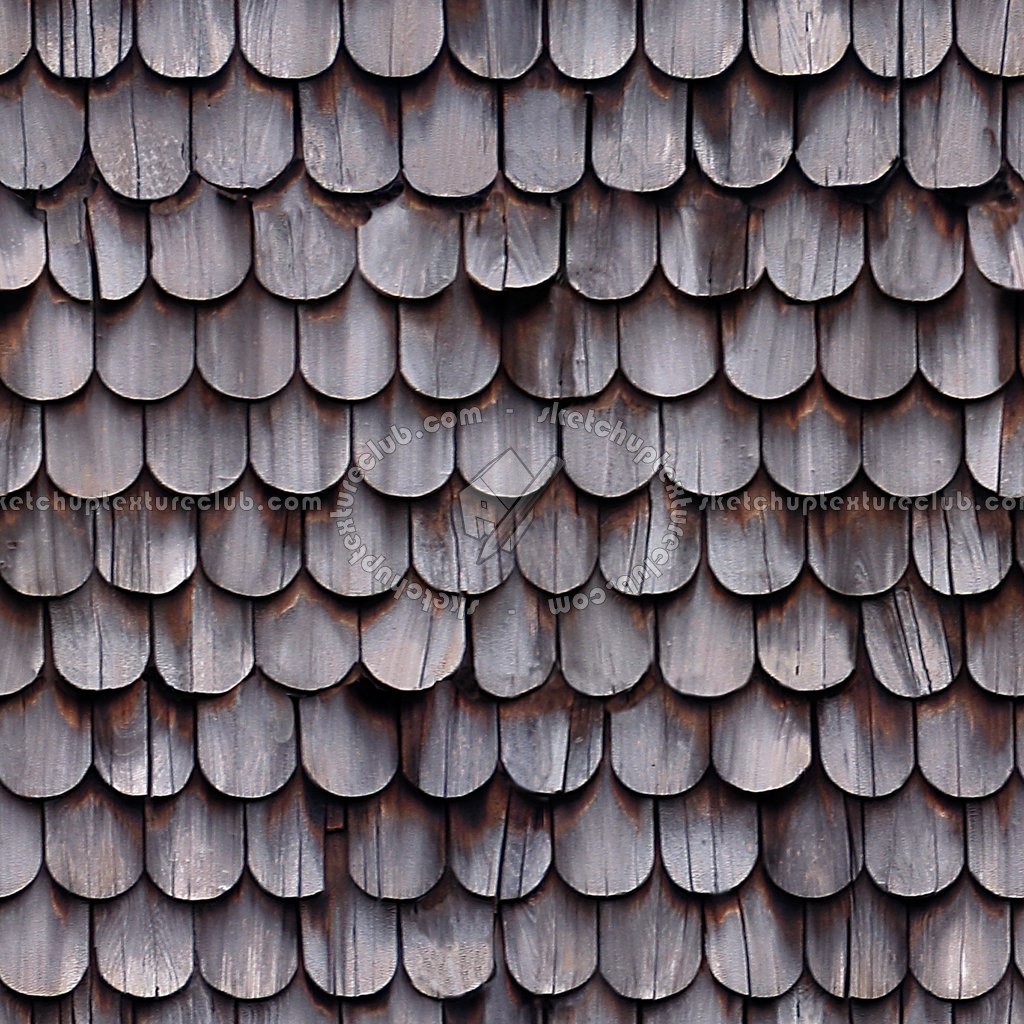 Wood shingle roof texture seamless 03857