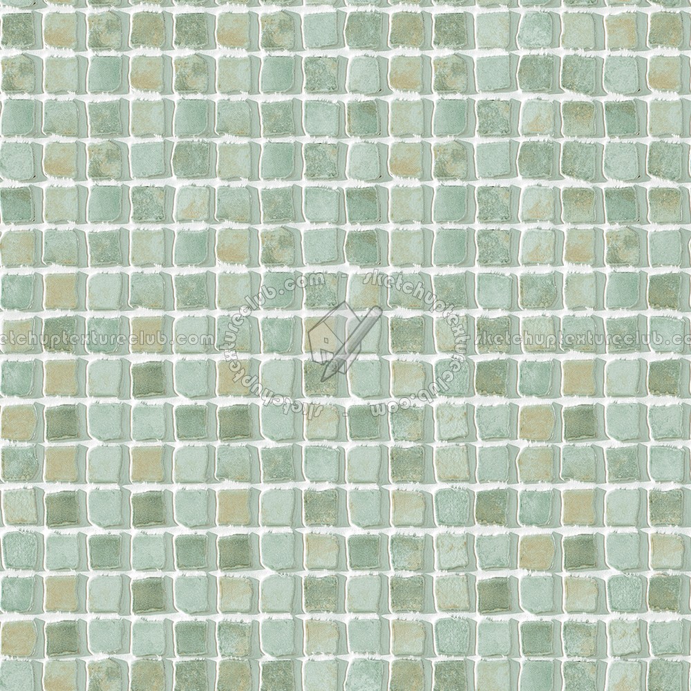 Hand painted mosaic tile texture seamless 15622