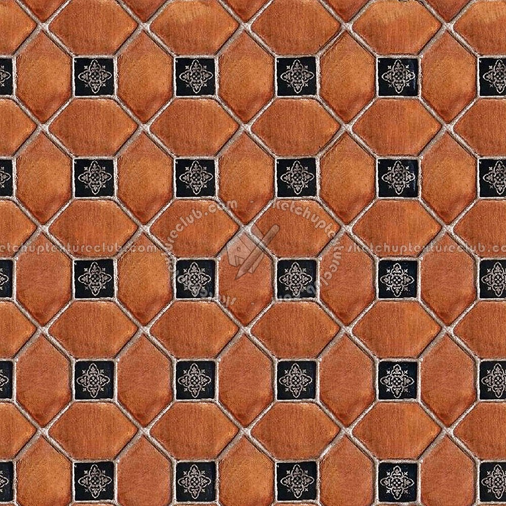 Spanish Terracotta Tiles Pattern