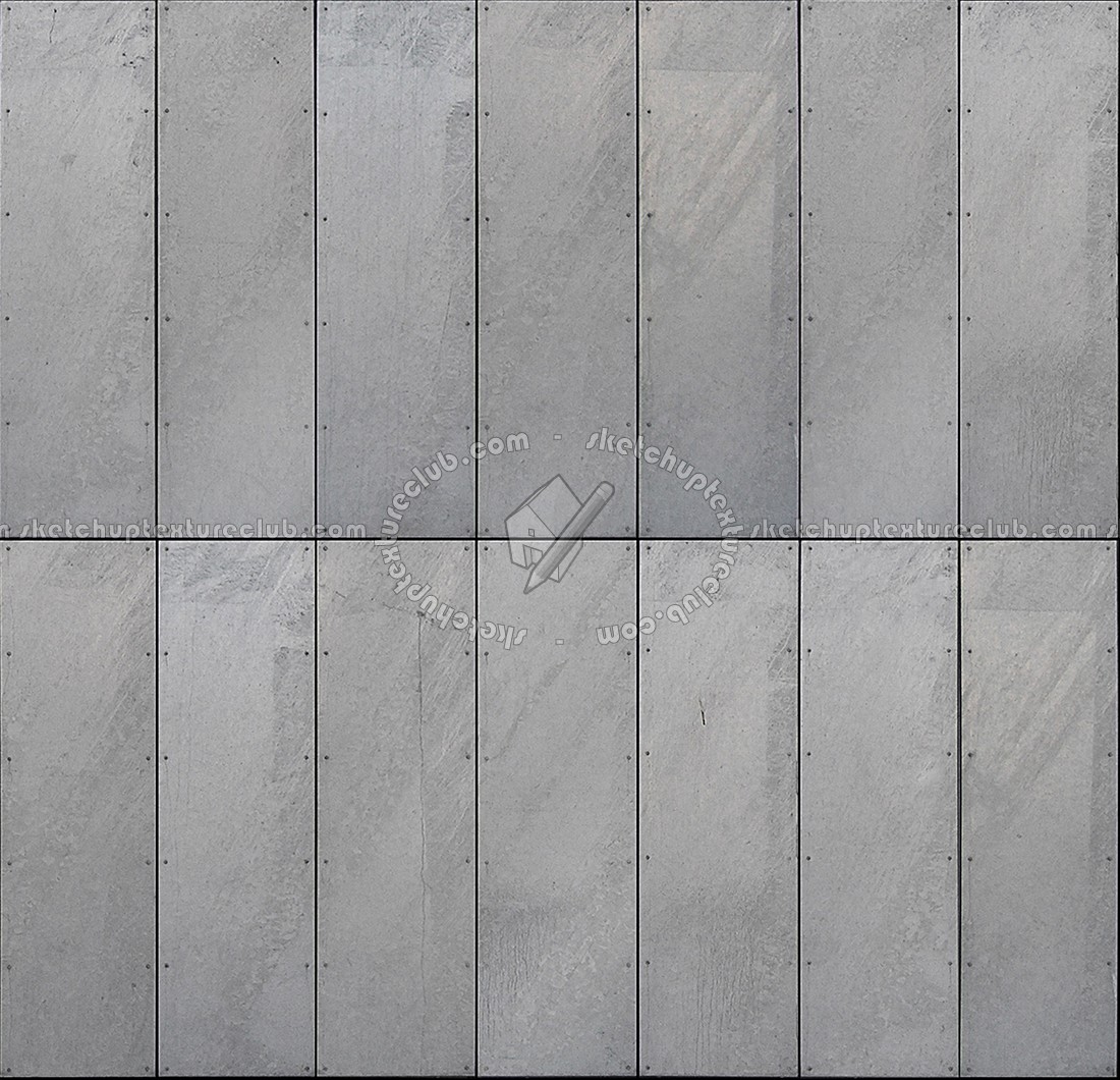 Galvanised Steel Metal Facade Cladding Texture Seamless 10326