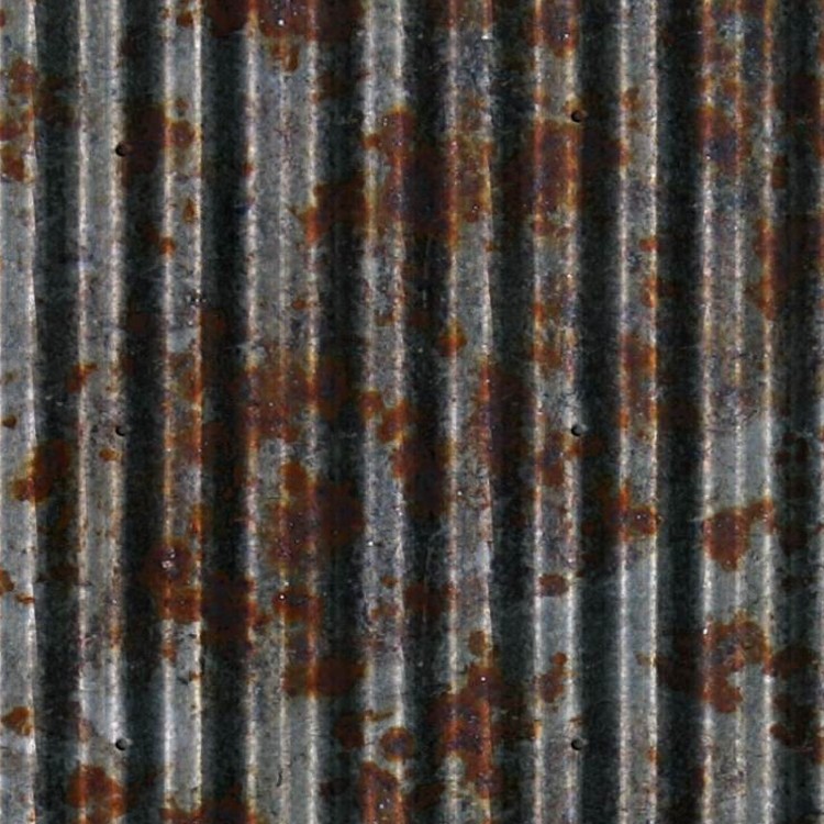 Steel corrugated rusty metal texture seamless 09983