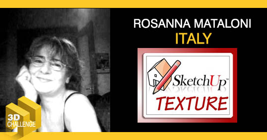 rosanna mataloni sketchup texture 3d challenge judge