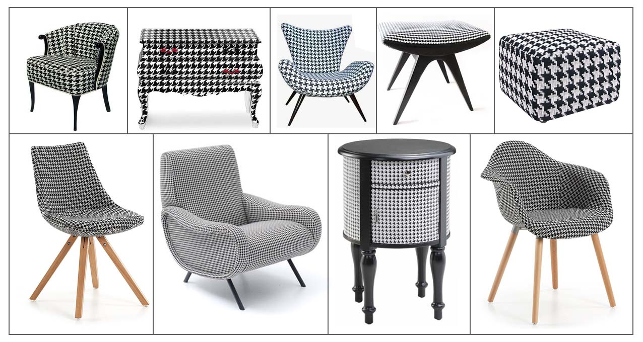 Furnish with houndstooth design inspiration 2