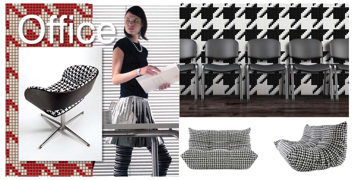 Furnish with houndstooth  design inspiration 6