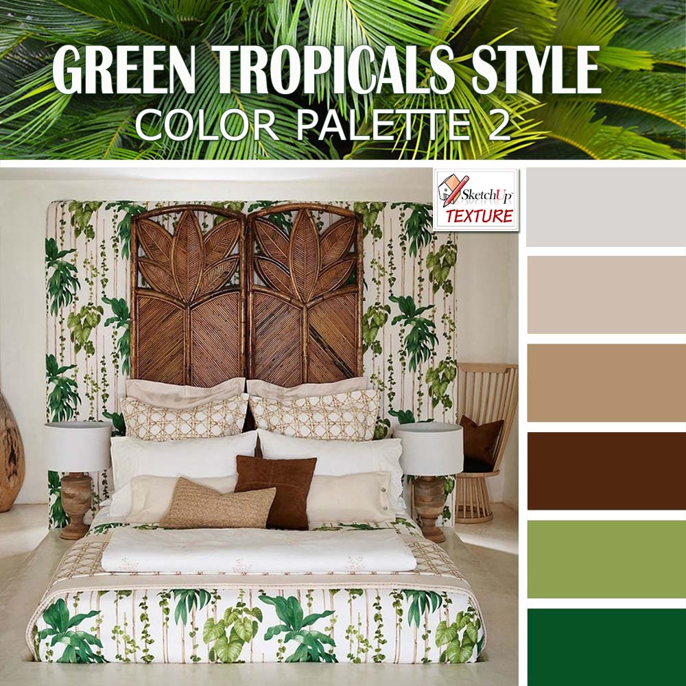 Green tropical style color palette 2