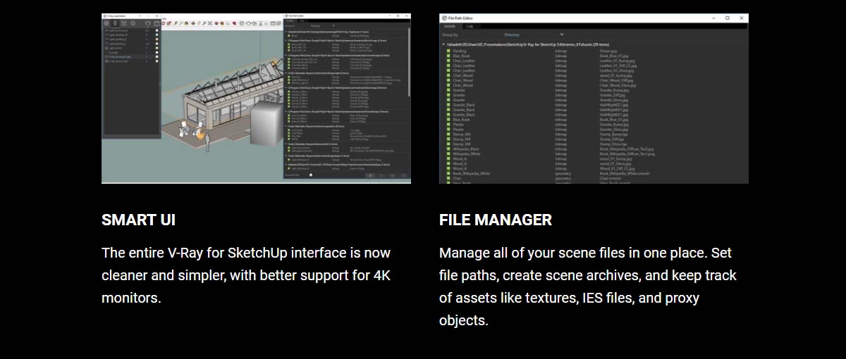 3 V-Ray 3.6 for SketchUp key features 