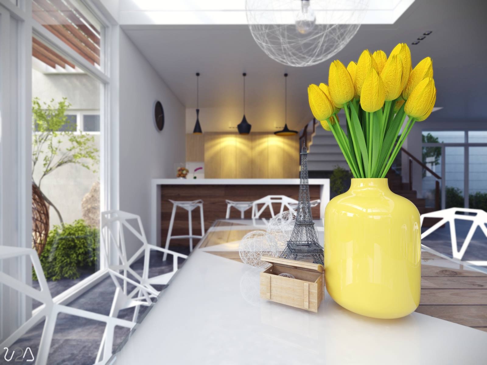 modern dining area by Jephte Trenonce