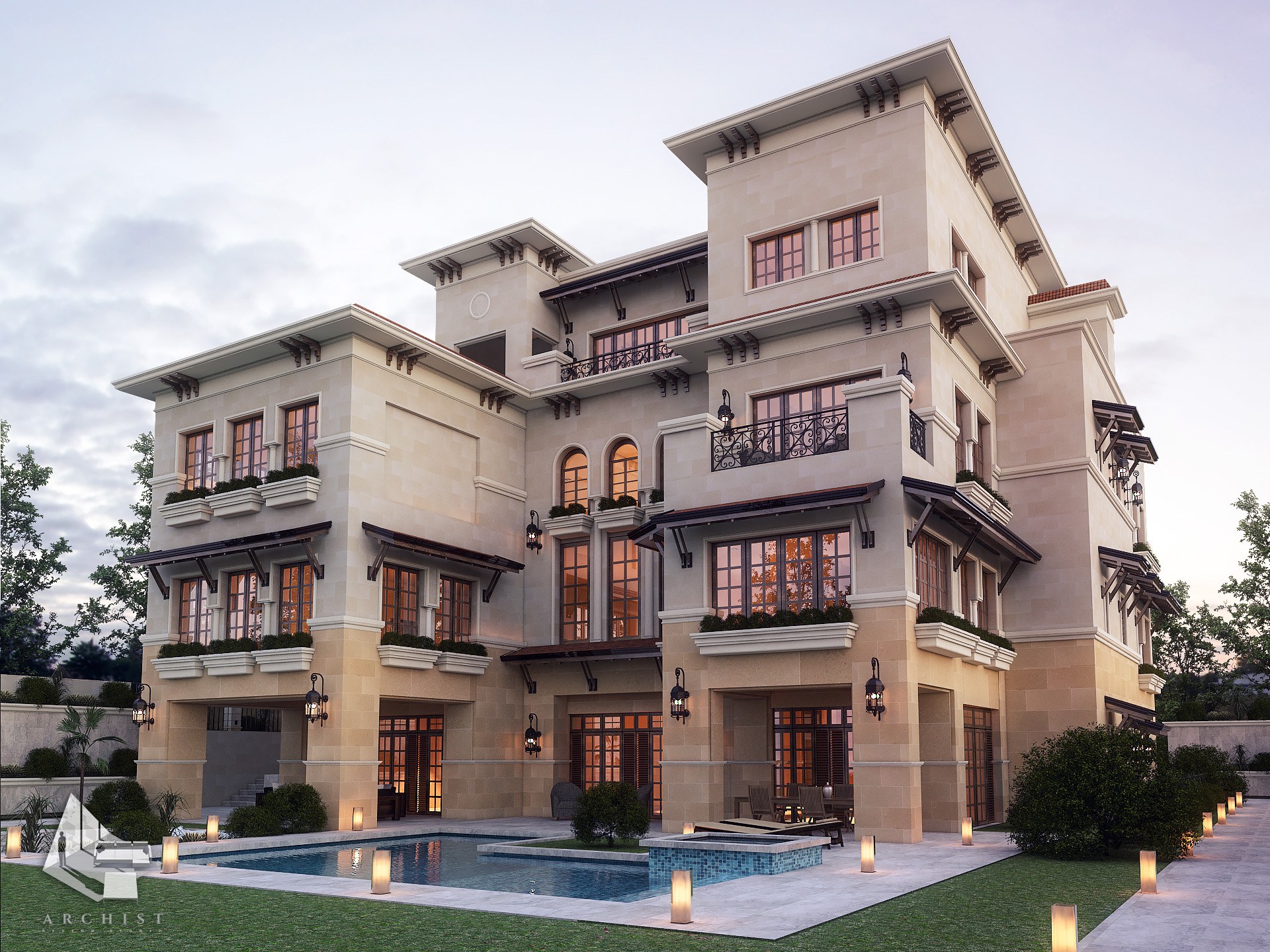 3D Archviz Private Villa Beverly Hills, Egypt by Ibrahem Magdy 744