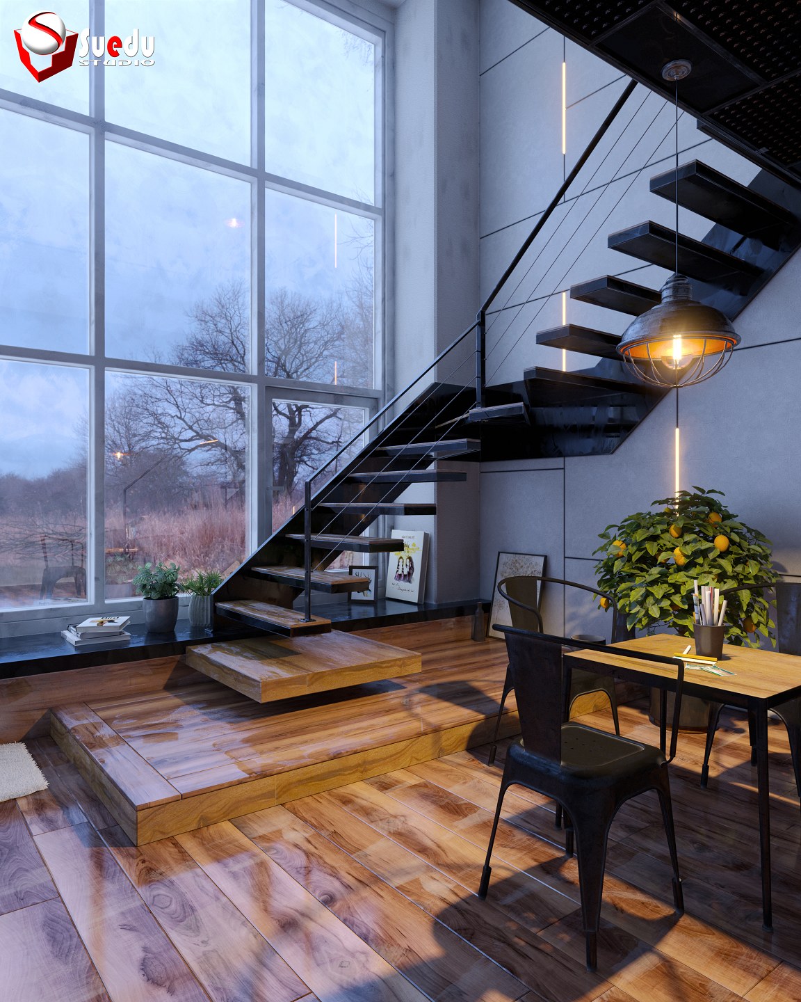 Phan Thức | Iron stairs design 01 by Phan Thức