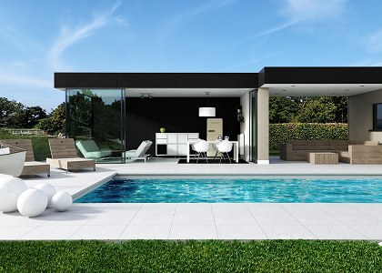 CONTEMPORARY POOL HOUSE