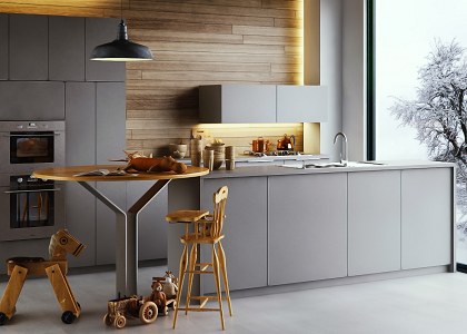 Ivan Parra | Small Kitchen - Side View -  by IVAN PARRA