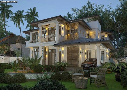 Thilina Liyanage | Proposed House At,Kottawa,Sri Lanka, Ground Floor-Car Porch,Sitting,Dining,2 Bed Rooms,Bath,Kitchen