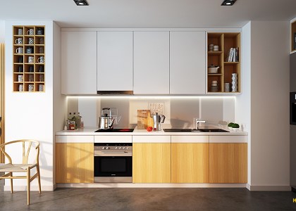 Kitchen - TD Apartment - Hodidu Studio