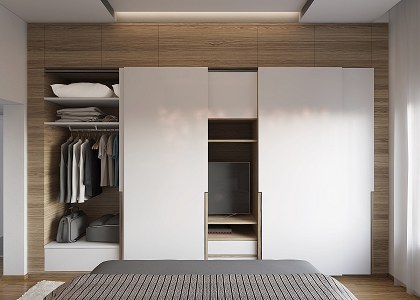 Mario Goleš | Wardrobe cupboard - open