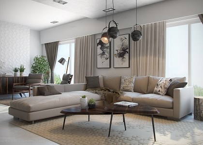 Shahrukh Shaikh | Apartment living space.