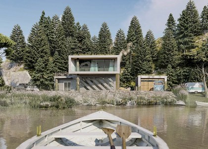 Gabriel dos Santos Guitton Soares | Boat view - artwork by Gabriel Guitton