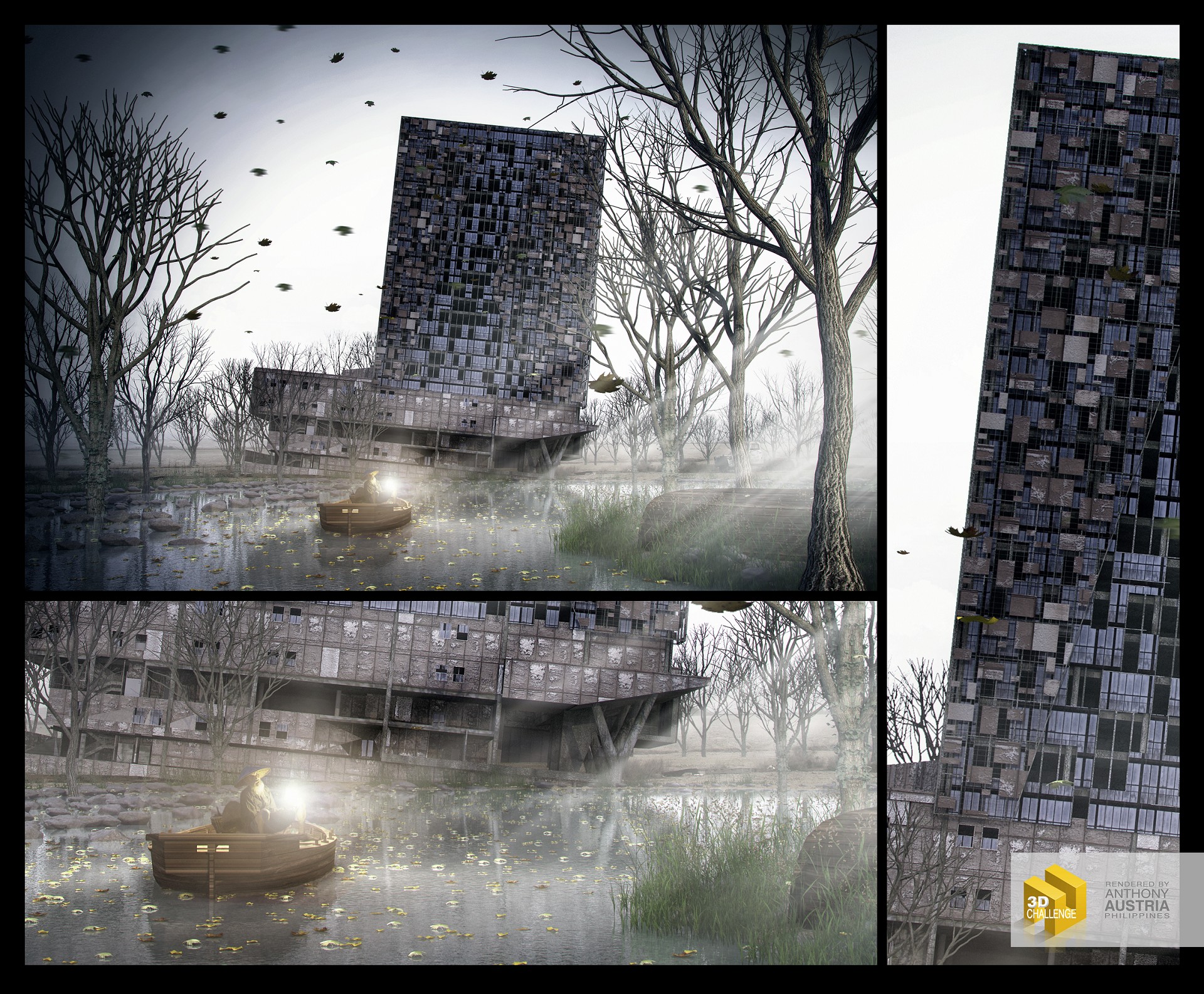 Sketchuptexture 3D Challenge - MODERN OFFICE BUILDING - Artworks ...