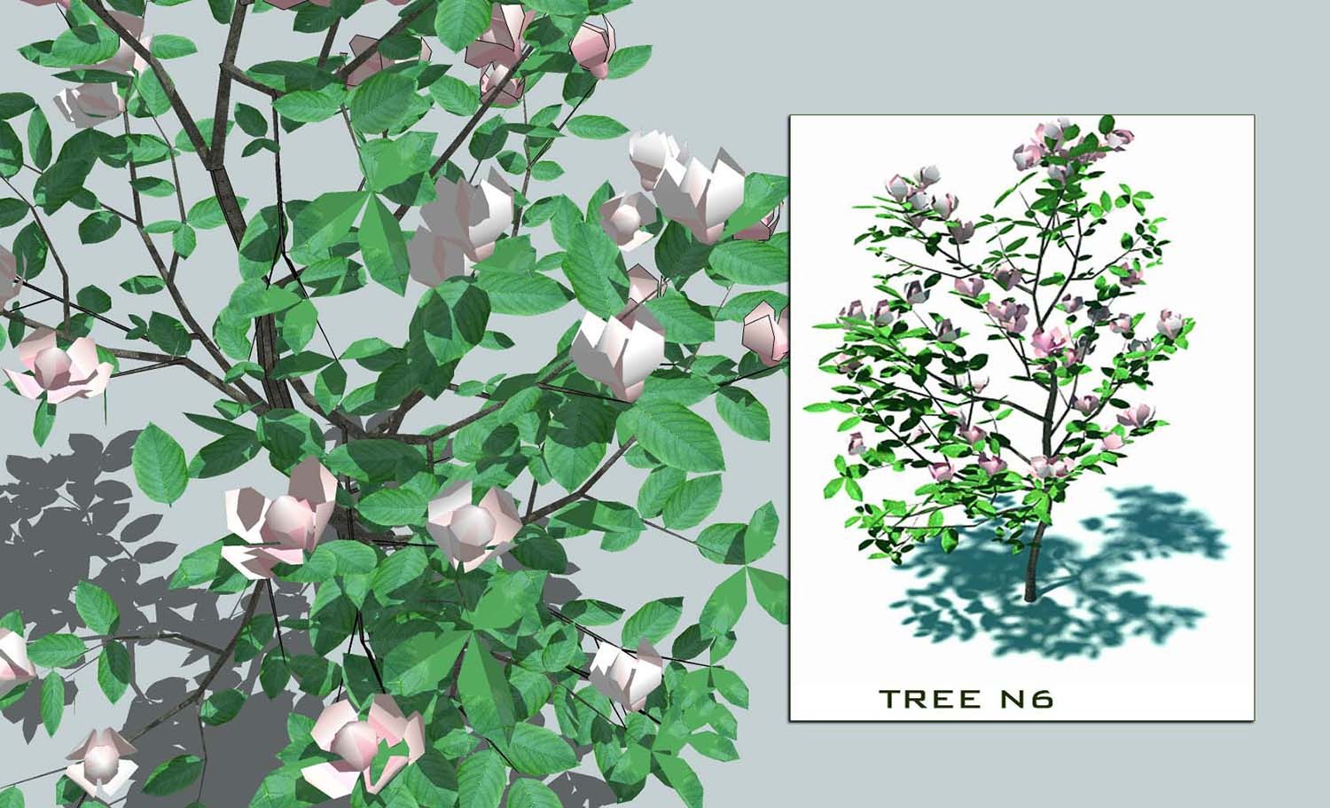 3D trees collection 4