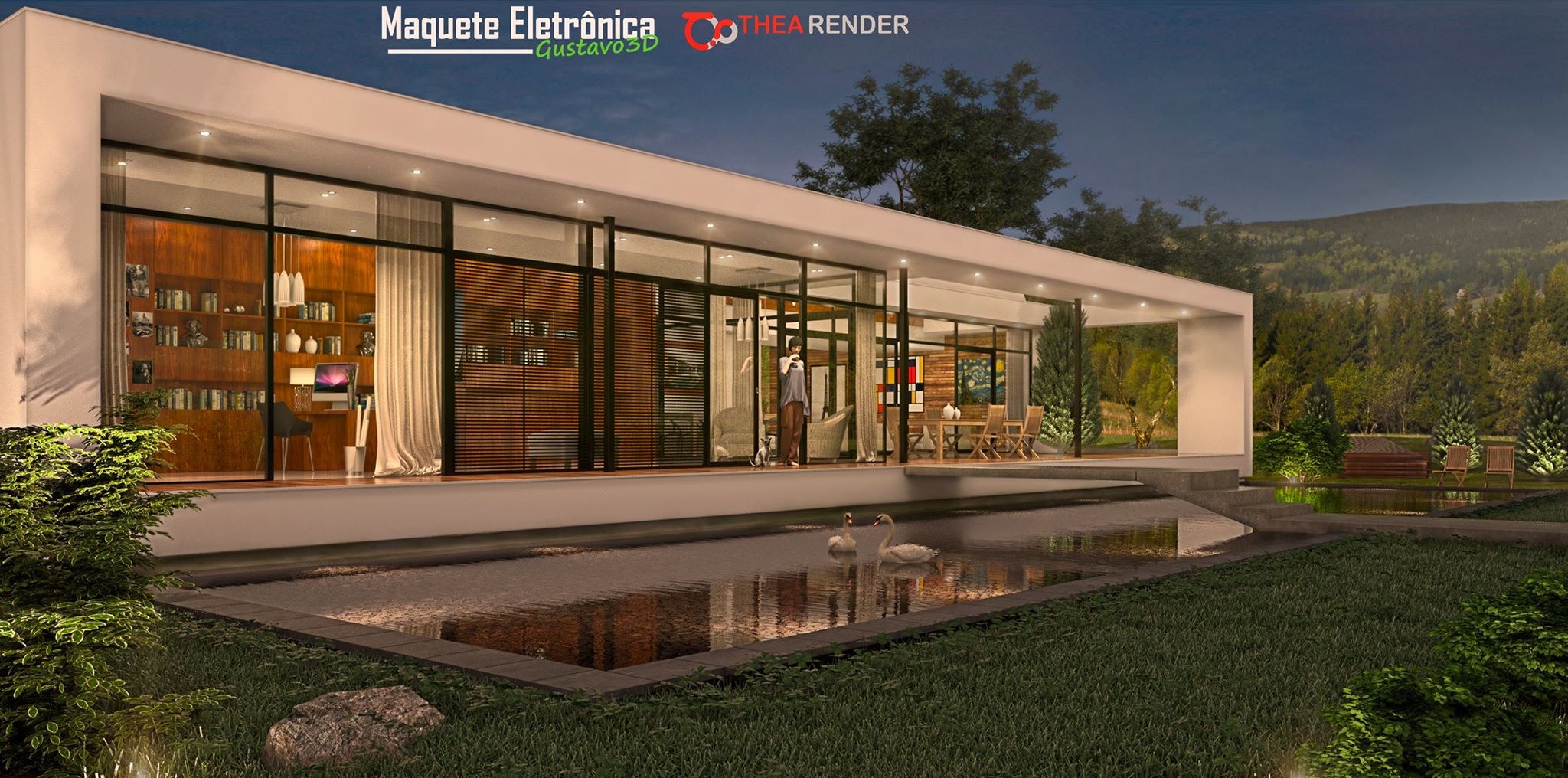 POOL HOUSE Thea render test by Gustavo Chagas