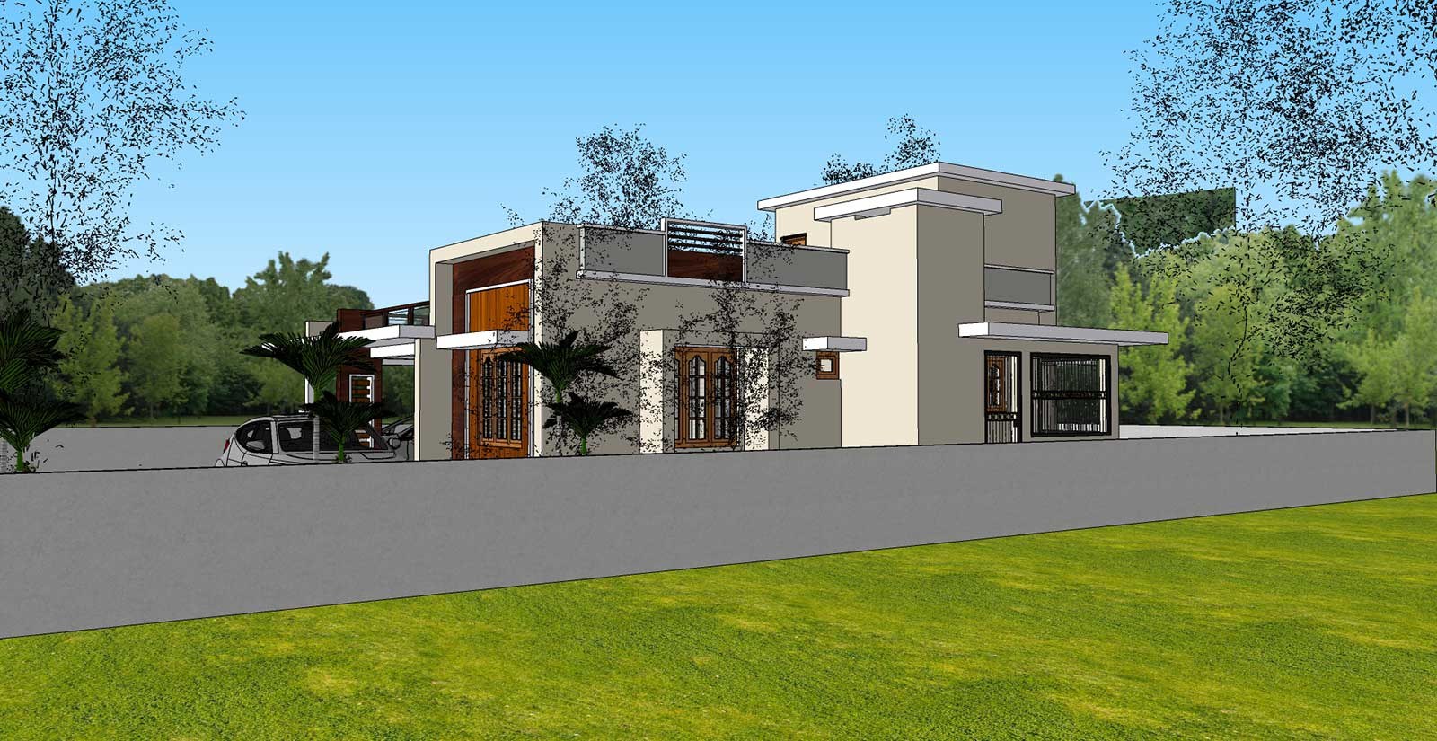SketchUp view 3D model by  Sarath Sasidharan Pillai