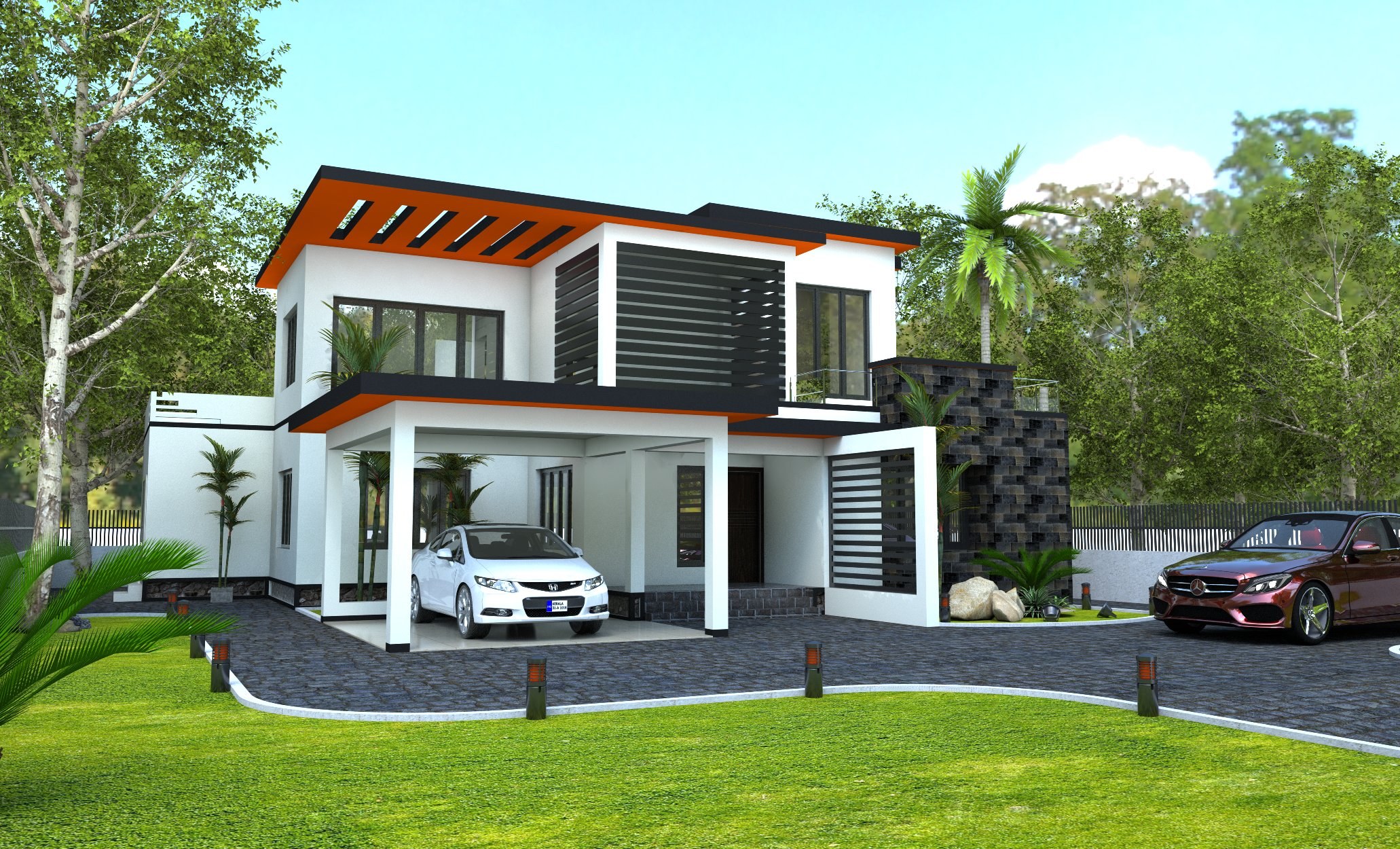 Modern Villa By SARATH SASIDHARAN PILLAI 723 Sketchuptexture 