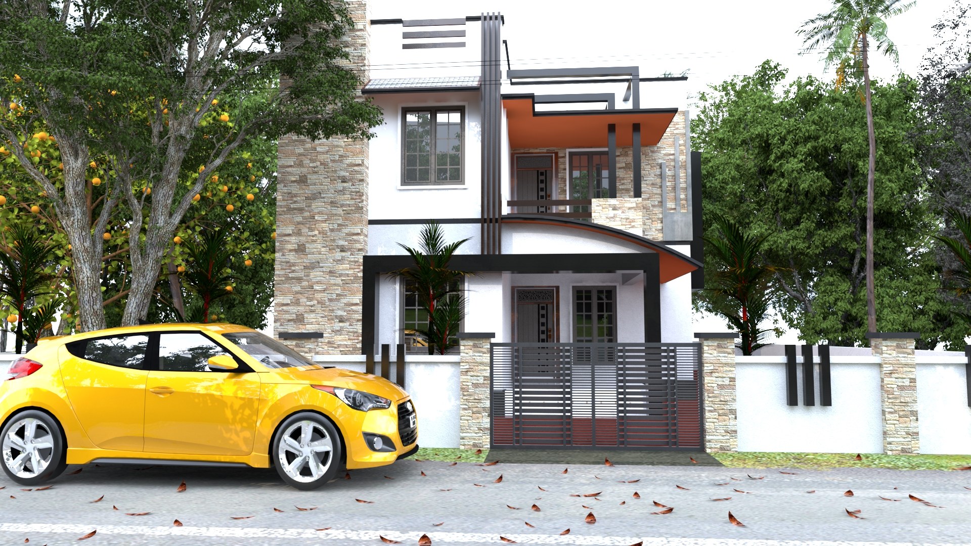 Home project Front View - Vray 3.6 render