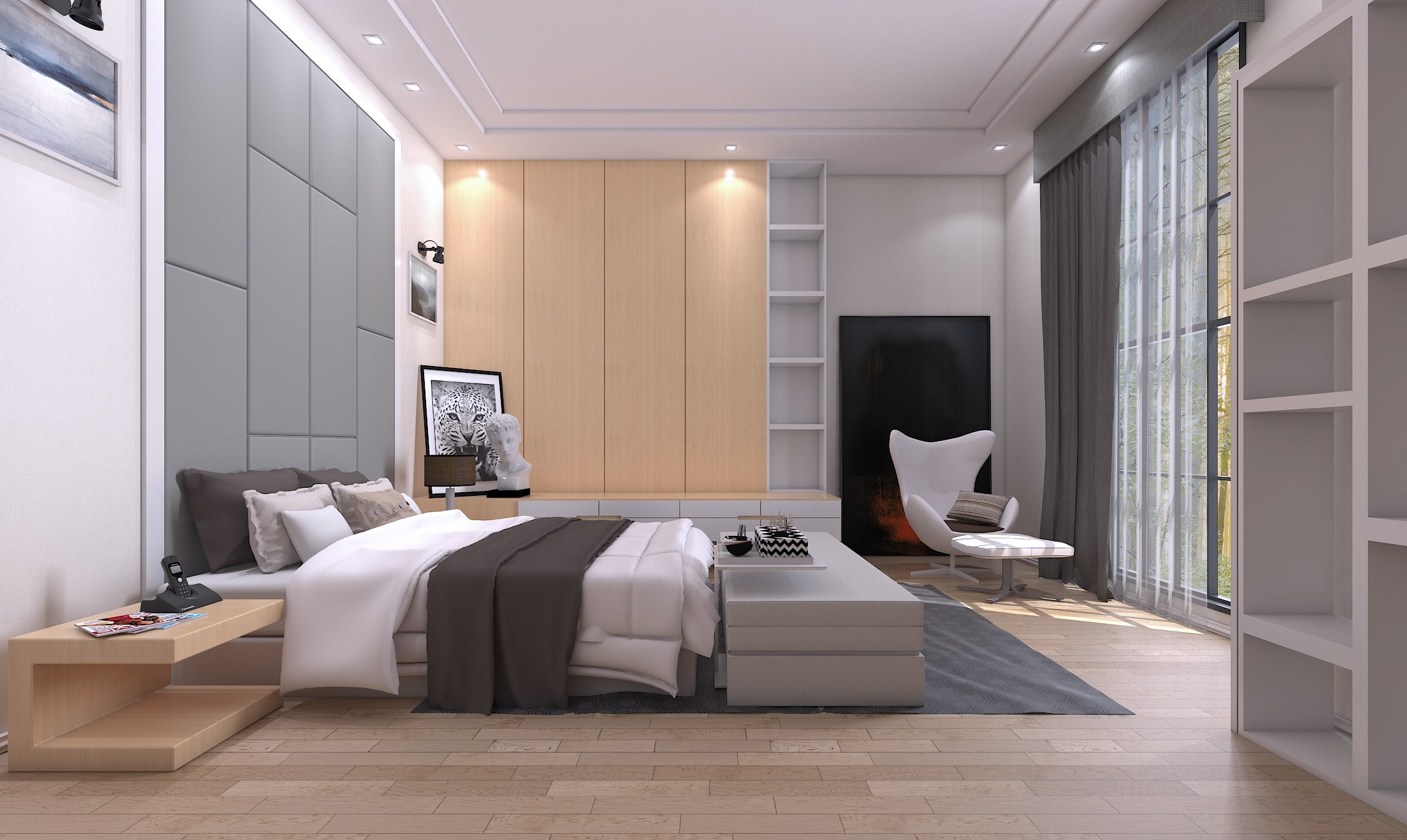 Master Bedroom By Adnan Anbari 823 Sketchuptexture - bedroom interior 3d model free download