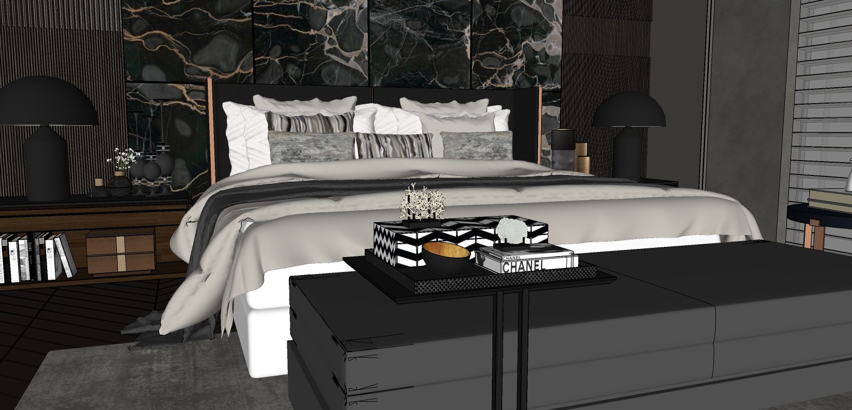Master Bedroom 3d Model Free Download