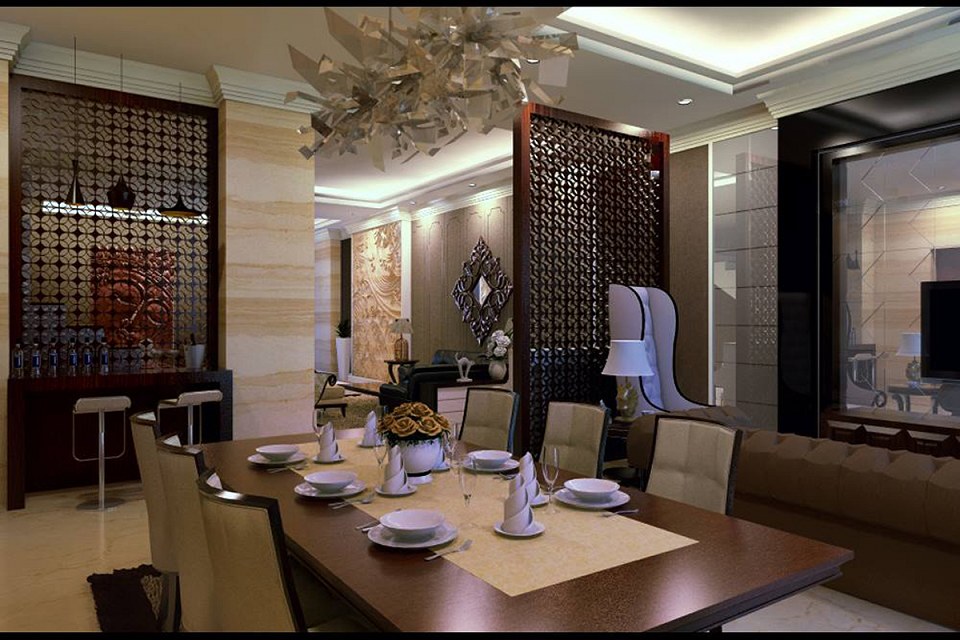DINING & LIVING ROOM | vray render by  Fakar Suhartami Pratama