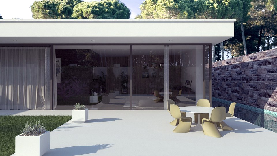 MODERN HOME & VISOPT | exterior vray render by  JAVOHIR AHMADJONOV