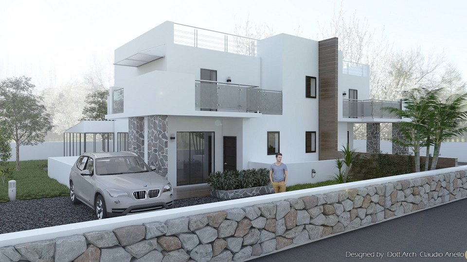 Semi detached villa | Vray render by Claudio Anello