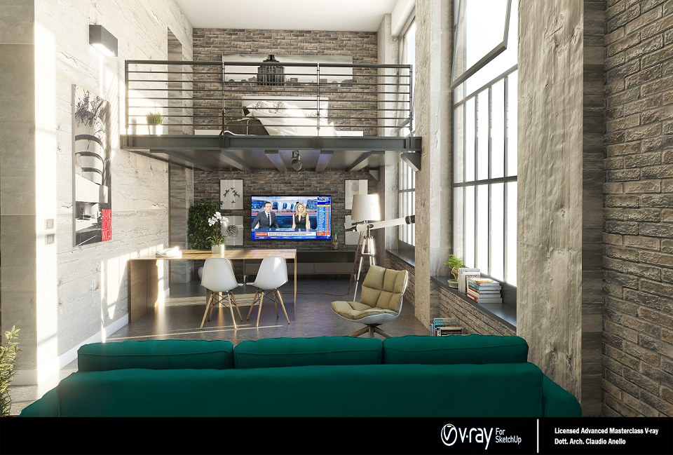 Industrial Loft | model and render - R & G3D