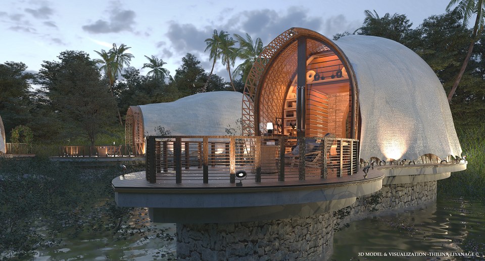 Luxury Canvas Tent | 3D model & visuals by Thilina Liyanage
