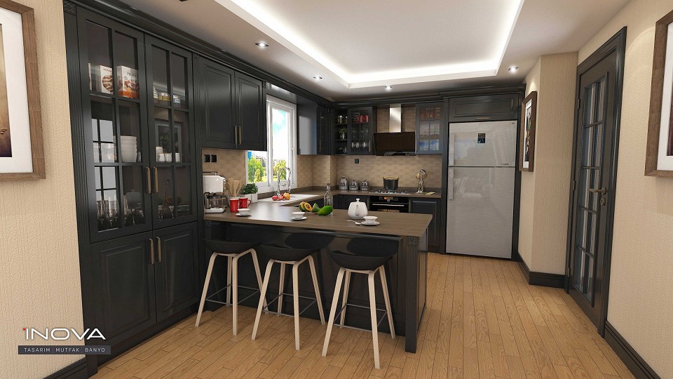 Luxury kitchen & Visopt | vray render by Abdulkader Welaya view 1