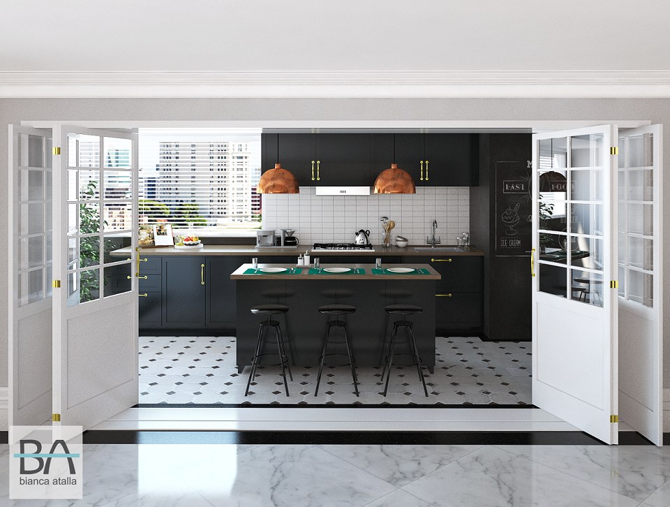 Cooking  Area | vray render by Bianca Atalla - BA Studio