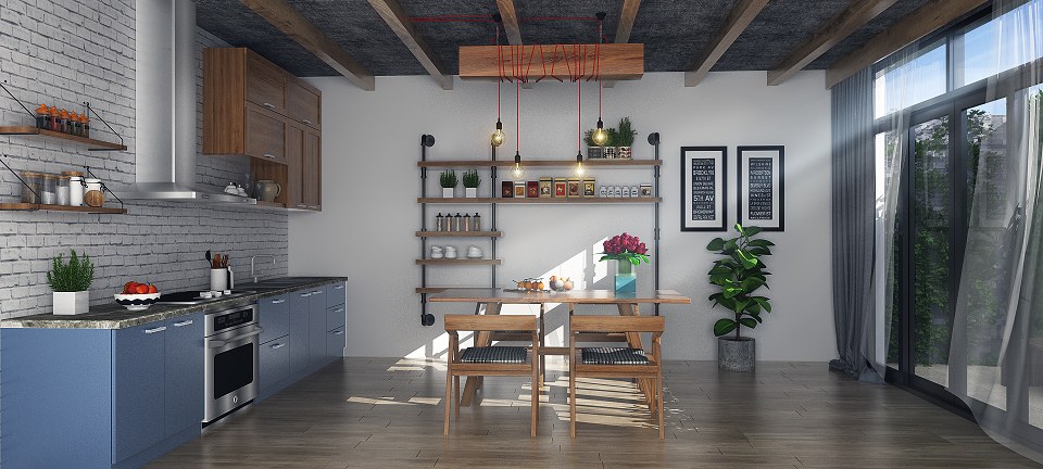 MODERN KITCHEN & visopt | Vray render by Than Nguyen